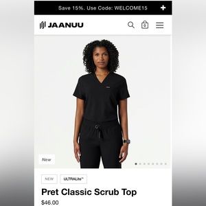 jaanuu scrub top